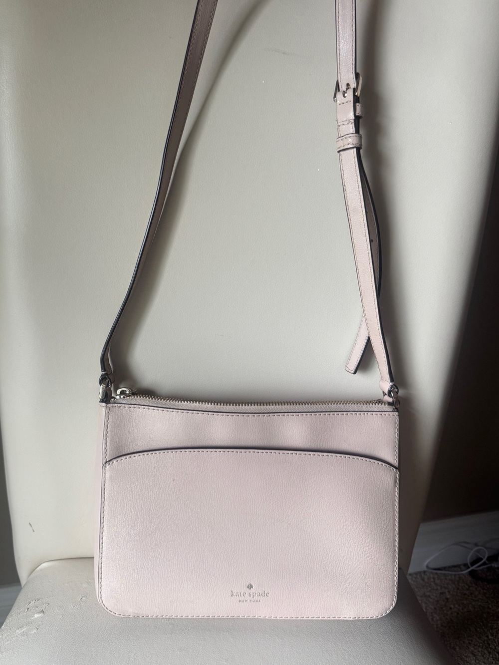Kate Spade New York Blush Pink Leather Crossbody Bag